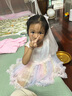 班喜迪女童連衣裙夏裝2025新款寶寶公主裙周歲禮服兒童背心網(wǎng)紗裙子夏季 粉色 110 曬單實拍圖