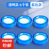 點鈔濕手器數錢點錢海綿沾水盒海綿缸蘸水盒銀行會計清點票據發(fā)票數紙數鈔神器翻頁翻紙數錢寶財務辦公用品 【6個裝】透明藍 曬單實拍圖
