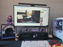 漫步者（EDIFIER）花再Halo SoundBar電腦音響藍牙5.4音箱 家用桌面深淵鏡游戲音響長條有線音箱隱藏麥MAX七夕禮物 Halo Soundbar MAX破界黑 精致桌搭 曬單實拍圖