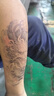 櫻花海浪剎車印半臂紋身貼花臂社會防水持久仿真男女款不反光刺青 新中國龍 8張 推薦巨劃算 曬單實拍圖