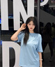 美職棒（MLB）官方旗艦 女士短袖上衣25夏季復(fù)古潮流男裝圓領(lǐng)休閑背標(biāo)logoT恤 紐約洋基隊(duì)/深灰色 S 165/88A 曬單實(shí)拍圖