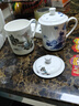 九樓閣 景德鎮(zhèn)青花陶瓷帶蓋茶杯陶瓷大號辦公男 會議杯 500ml支持定制 青山紅樹 500ml 1只 不帶禮盒 曬單實拍圖