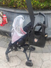 SNZESKE品牌嬰兒車(chē)可登機輕便可折疊遛娃神器兒童嬰兒小推車(chē)大童傘車(chē) 武士黑【三點(diǎn)式安全帶】【鋁合金車(chē)架】 曬單實(shí)拍圖