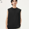 gxg.jeans男裝 多色個(gè)性刺繡寬松圓領(lǐng)無(wú)袖背心男 25年夏新品 黑色 L (175) 曬單實(shí)拍圖