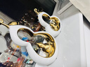 IENKI德國陶瓷葫蘆擺件輕奢高檔客廳玄關(guān)酒柜裝飾品高級感喬遷新居禮物 【白金】福祿雙全 曬單實(shí)拍圖