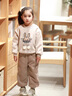 G.DUCKKIDS童裝兒童秋裝套裝2025新款中小童春秋季衛(wèi)衣衛(wèi)褲兩件套男女童服裝 卡其色【春秋款】-aeqesoe 90 適合80-90年齡1-2歲左右 曬單實拍圖