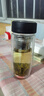 希樂(lè )玻璃杯雙層玻璃水杯高顏值男士商務(wù)辦公茶水分離杯便攜泡茶杯子 曬單實(shí)拍圖
