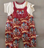 漢宮優(yōu)品周歲禮服男寶夏季女寶紅色衣服中國(guó)風(fēng)嬰兒服短袖連體衣寶寶衣服 招財(cái)納福 100cm 曬單實(shí)拍圖