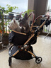 bello   W1 中小型寵物推車(chē)犬外出行狗車(chē)包分離狗狗折疊鋁合金狗車(chē)貓車(chē) W1金色【可分離】送雨罩 建議15斤內寵物使用 寵物推車(chē) 曬單實(shí)拍圖
