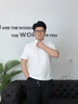 羅蒙（ROMON）高端純棉100%短袖t恤男士2025年夏季翻領(lǐng)POLO衫胸口刺繡半袖上衣 白色 （純棉100%） XL (56) -130-150斤穿 曬單實拍圖