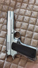 aqk1911成人玩具槍鋁合金bb全金屬手槍黃河牌發(fā)射器打氣球的搶彈 AQK8.0最新版電鍍銀（送6件套） 曬單實(shí)拍圖