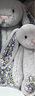 Jellycat花布邦尼兔動(dòng)物毛絨玩偶兔子玩偶兒童禮物娃娃生日七夕情人節(jié)禮物 布絡(luò)木（銀色） Medium 曬單實(shí)拍圖