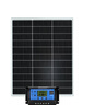 晝?nèi)諉尉?2V太陽能發(fā)電板100W家用光伏電池板200瓦充電板300W太陽能板 單晶12V100W+30A控制器 曬單實拍圖