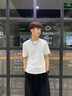 莫代爾夏季涼感桑蠶天絲t恤男士短袖圓領(lǐng)上衣服夏季半袖冰絲涼感速干體 G1301淺灰色 XL (適合120-140斤) 曬單實(shí)拍圖