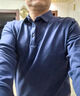 恒源祥秋冬加厚德絨長袖T恤男士雙面羊棉毛翻領(lǐng)保暖內(nèi)衣爸爸打底衫上衣 T8002【紅色】 雙面德絨【七夕送男友】 3XL 185【171-185斤】 曬單實拍圖