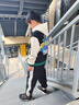 G.DUCKKIDS童裝男童秋裝套裝兒童衣服男大童春秋季連帽棒球服外套運動裝男孩 黑色 170 尺碼15~16歲【160-170cm】 曬單實拍圖