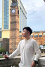 卡圖弛亨利領(lǐng)cleanfit肌理感長袖t恤男夏季寬松衛(wèi)衣服ins疊穿內(nèi)搭打底衫 米杏 XL 曬單實(shí)拍圖