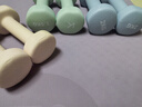 Keep 彩色浸塑啞鈴 男女家用家庭健身肌肉塑形手臂輕重量櫻粉 1kg*2 曬單實(shí)拍圖