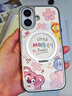 珂莉蔓適用蘋(píng)果16手機(jī)殼磁吸指環(huán)扣支架iphone16保護(hù)套超薄防摔散熱皮紋高級(jí)感卡通ins可愛(ài)女生-粉紅小熊 曬單實(shí)拍圖