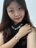 中國黃金S925銀手鏈女好運(yùn)蓮蓮和田玉轉(zhuǎn)運(yùn)珠手串送女生生日七夕情人節(jié)禮物 好運(yùn)蓮蓮和田玉銀手鏈【京速達(dá)】 曬單實(shí)拍圖