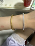 唯一（Winy）銀手鐲女純足銀9999鐲子實(shí)心生日七夕情人節(jié)禮物送女友媽媽老婆 曬單實(shí)拍圖