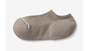 MUJI男女通用 合腳直角 足底起絨運動(dòng)船襪短襪隱形襪淺口男式女式 淺灰棕色 1雙 23-25cm / 36-40碼 曬單實(shí)拍圖