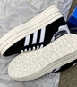 Adidas阿迪達(dá)斯三葉草女鞋BOLDSHOES絨面革厚底運動板鞋 HQ6912 37 曬單實拍圖