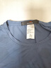 德?tīng)柣荻绦銽恤男半袖上衣男士半截袖夏季體恤休閑服打底冰絲透氣上衣 LG-A1-56-T58902深藍 XL （建議120-135斤） 曬單實(shí)拍圖