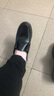 FSAT肯德基工作鞋女防滑酒店廚房上班軟底黑色皮鞋防水皮面女鞋單鞋 黑色【輕便軟底】 37 曬單實拍圖