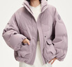 VEROMODA羽絨服女2025秋冬新款90白鴨絨純色外套夾克3251004 極樂(lè )紫色 165/84A/M 曬單實(shí)拍圖