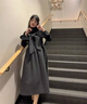 朗茵孕婦裝2025年新款女背帶連衣裙秋裝時(shí)尚套裝洋派時(shí)髦感秋季孕婦 灰色裙 XL建議130-145斤 曬單實(shí)拍圖