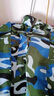 嬰佳福迷彩服套裝初高中大學(xué)生夏季海迷軍訓(xùn)服全套男t恤短袖學(xué)校訓(xùn)練服 藍(lán)迷【斜紋外套+長褲】 170 （適合110-120斤） 曬單實拍圖