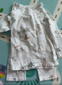 童泰（TONGTAI）寶寶秋衣套裝夏季純棉嬰兒內衣兒童睡衣秋褲家居服提花藍色100cm 曬單實(shí)拍圖