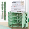 離草文件置物架書(shū)架文件框文件架收納盒桌面書(shū)架桌上書(shū)立架文件欄文件筐自帶筆筒 象牙白 曬單實(shí)拍圖