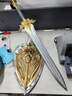 HKDA兒童玩具劍武器玩具劍模型炫酷兵器PU軟膠寶劍小男孩禮物cos道具 雄獅之心盾 3D立體1:1還原【軟膠安材質(zhì)】 曬單實(shí)拍圖