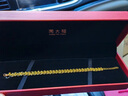 周大福爆閃蕾絲蹦迪珠足金黃金手鏈(工費:760計價)EOF1239 15cm 足金 約9.40g 曬單實拍圖