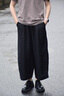 旅途原品ltyp 天絲棉八分大闊腿褲 文藝簡(jiǎn)約長(cháng)褲a字寬松裙褲女春 經(jīng)典黑 M 曬單實(shí)拍圖