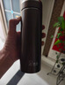 希諾抗菌玻璃杯雙層高硼硅泡茶杯子男女士禮物辦公車載水杯茶水分離 490ml 栗色3020 曬單實拍圖