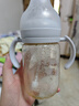 好孩子（gb）寬口徑吸管奶瓶6個(gè)月一歲以上2歲嬰兒大童寶寶吸管杯PPSU帶手柄 紳士灰【吸嘴款】12月+ 寶寶推薦 PPSU 300ml（大奶量推薦） 曬單實(shí)拍圖
