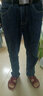 真維斯（JEANSWEST）高端牛仔褲男士春秋款寬松直筒2025新款彈力闊腿中年休閑褲子男 藍(lán)灰色【春秋常規(guī)】 29 腰圍2尺2 適合110斤左右 曬單實拍圖