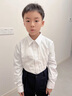 G.DUCKKIDS小黃鴨兒童白襯衫長袖純棉男童襯衣中大童打底衫學(xué)生表演出校服 白色 尺碼偏小 100 尺碼2~3歲【 90-100cm】 曬單實拍圖