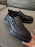他她（TATA）商務(wù)休閑皮鞋男士經(jīng)典一腳蹬懶人鞋父親商場(chǎng)同款VVK02CM2 黑色 42 曬單實(shí)拍圖