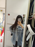 衣然呈品小香風流蘇牛仔外套女春秋2025新款百搭小個子寬松休閑上衣夾克女 藍色 M 【建議105-120斤】 曬單實拍圖