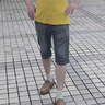 Canter Koala jeans ck牛仔短褲 夏季男士復(fù)古百搭中褲休閑褲男裝直筒新款男褲 3188灰色 薄款 34 曬單實(shí)拍圖