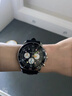 花花公子（PLAYBOY）新款多功能石英表男女大表盤(pán)手表個(gè)性通用腕表潮學(xué)生情侶防水腕表 花3081黑膠帶本黑 曬單實(shí)拍圖