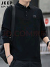 JEEP SPIRIT吉普長(cháng)袖T恤男士POLO打底衫春夏季寬松商務(wù)翻領(lǐng)上衣服潮流體恤 曬單實(shí)拍圖