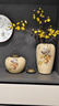 神州夢(mèng)新中式陶瓷花瓶客廳插花入戶玄關(guān)裝飾品擺件茶桌電視柜高級(jí)感小眾 五福臨門花瓶-高款+矮款+黃花2枝 曬單實(shí)拍圖