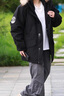 Teenie Weenie Men小熊男裝戶外三防工裝可拆卸毛領(lǐng)保暖派克羽絨服 黑色 M (170) 曬單實(shí)拍圖