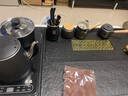 石匠家天然烏金石茶盤功夫茶具套裝家用整套全自動(dòng)上水一體辦公石頭茶臺(tái) 蘇窗款85*45*3CM【黑陶套裝】 曬單實(shí)拍圖