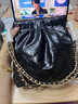 CHARLES&KEITH迷你菱格流浪包單肩斜挎雙肩包包女包生日七夕禮物CK2-60782390 Black黑色 S 曬單實(shí)拍圖